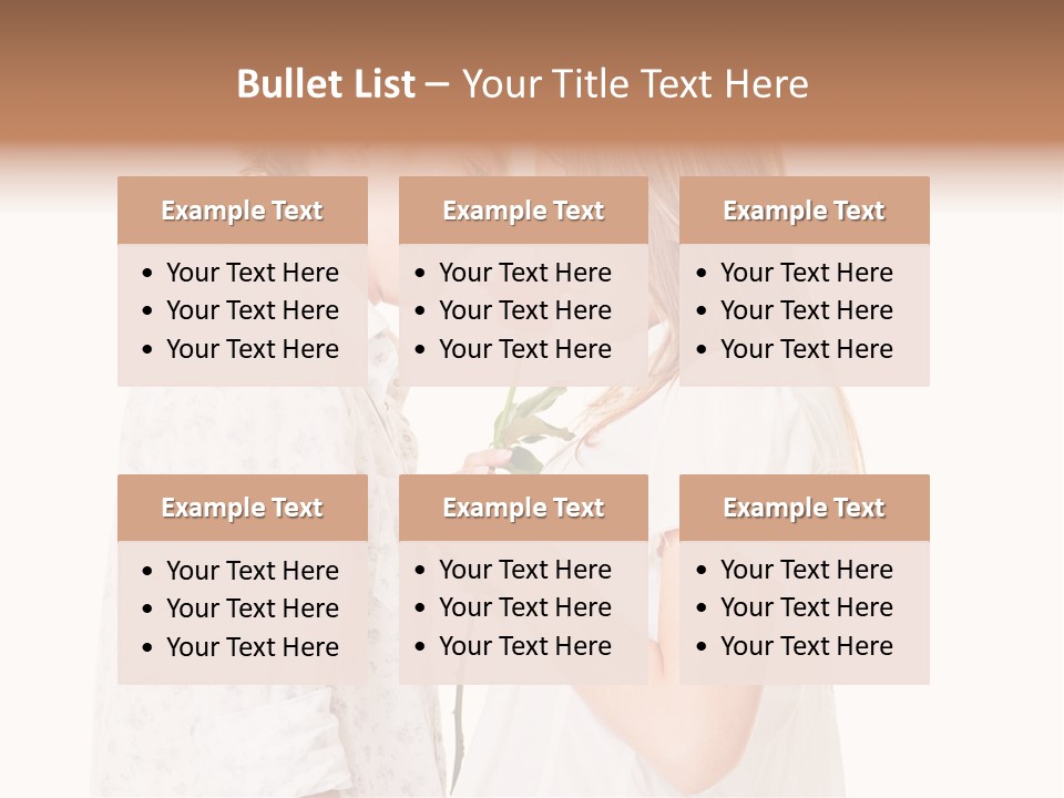 A Man And A Woman Holding A Rose Together PowerPoint Template