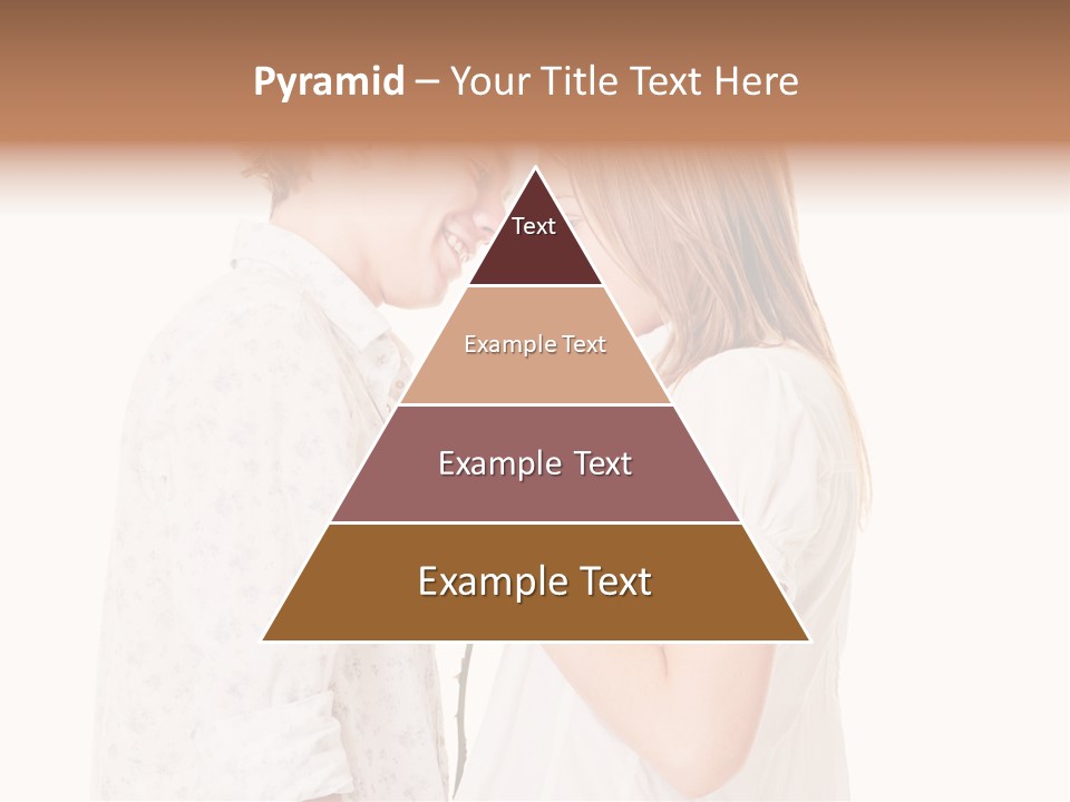 A Man And A Woman Holding A Rose Together PowerPoint Template