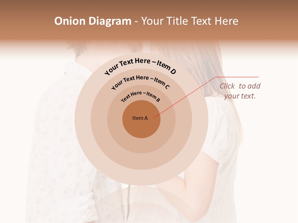 A Man And A Woman Holding A Rose Together PowerPoint Template