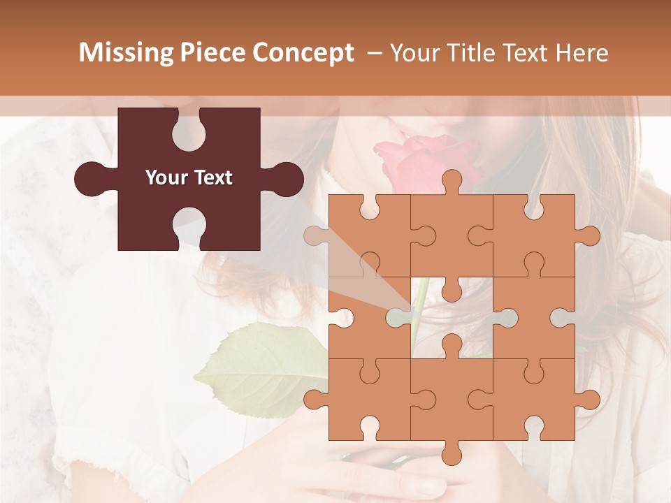 White Caucasian Pair PowerPoint Template