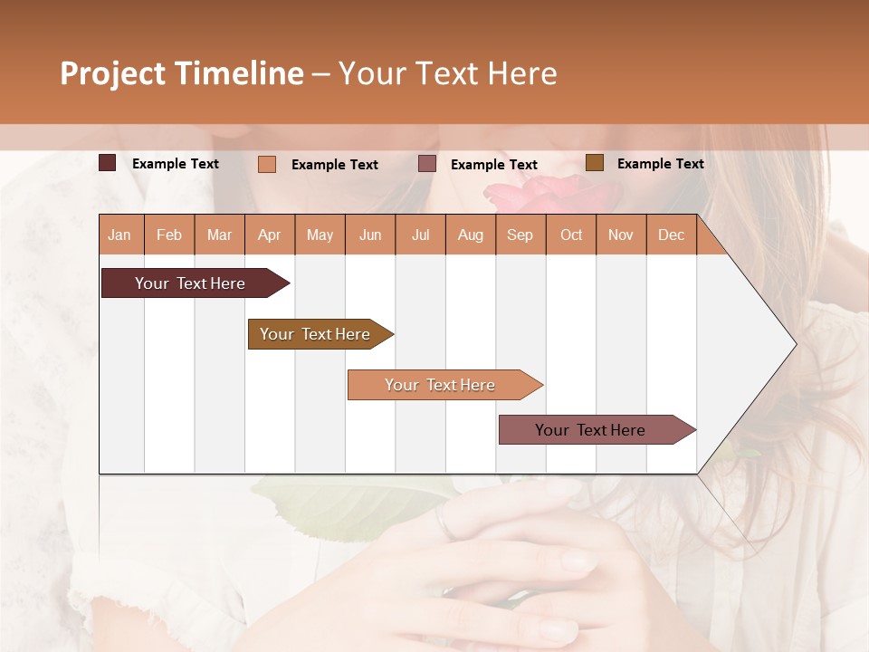 White Caucasian Pair PowerPoint Template
