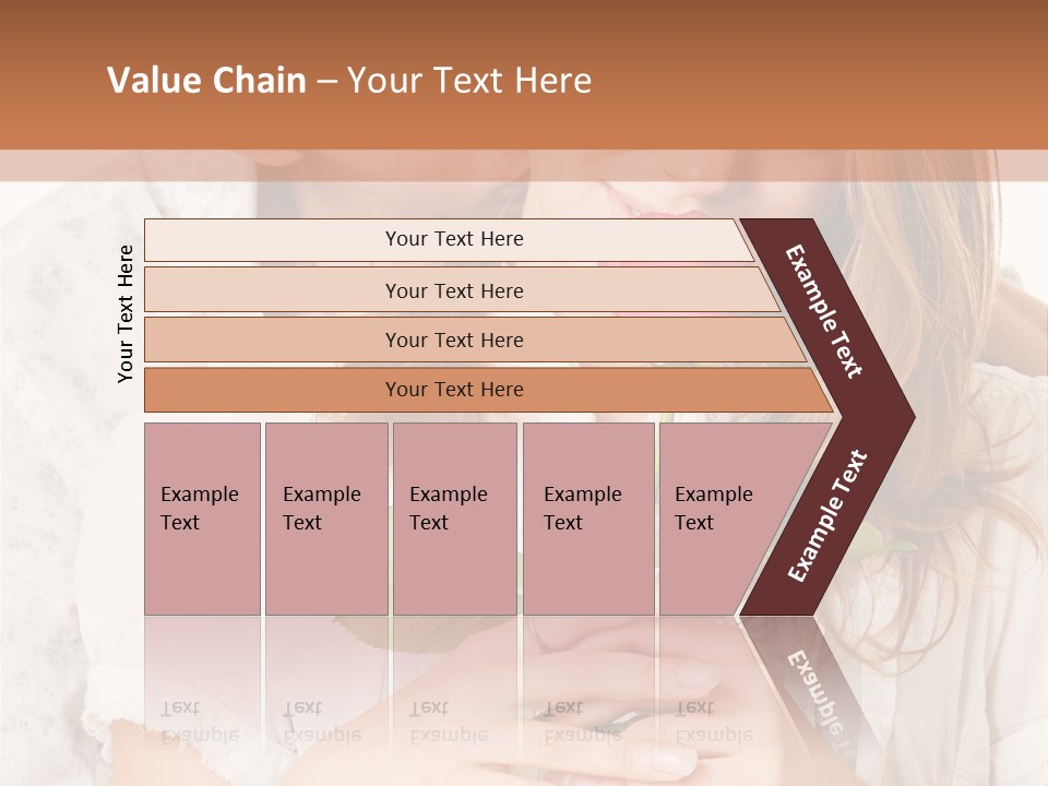 White Caucasian Pair PowerPoint Template