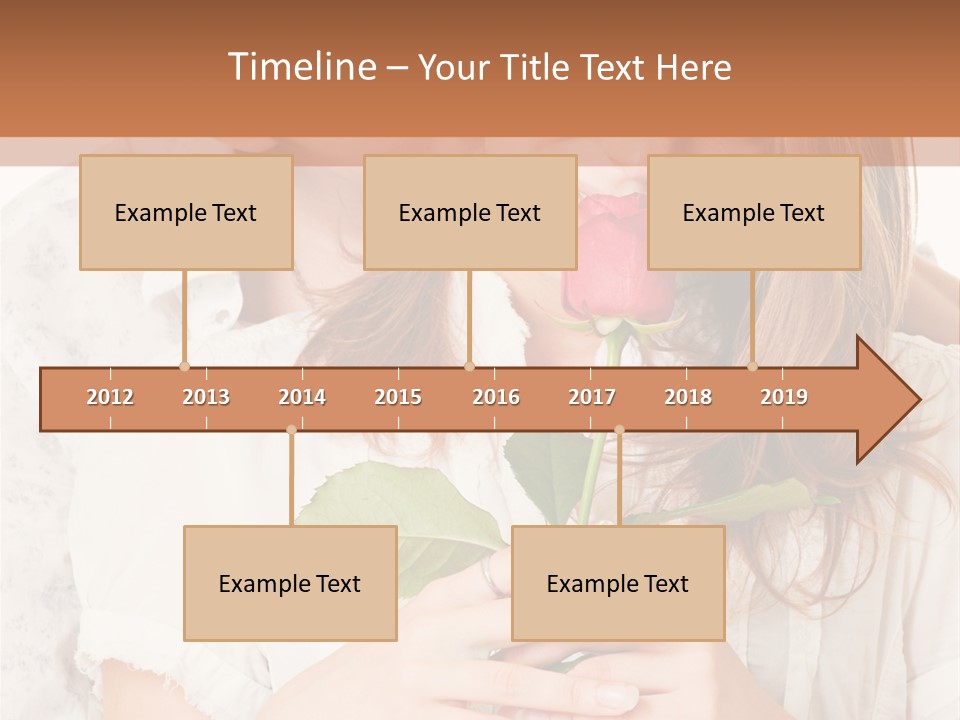White Caucasian Pair PowerPoint Template