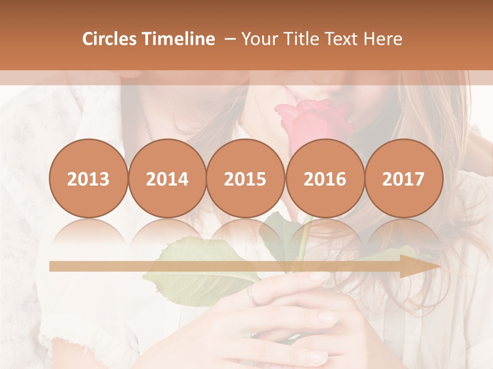 White Caucasian Pair PowerPoint Template