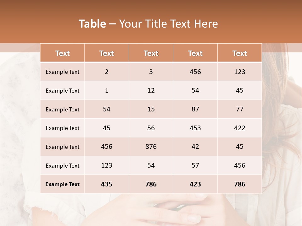 White Caucasian Pair PowerPoint Template