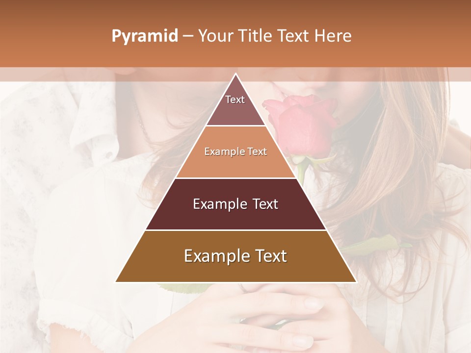 White Caucasian Pair PowerPoint Template