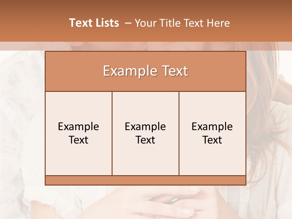 White Caucasian Pair PowerPoint Template