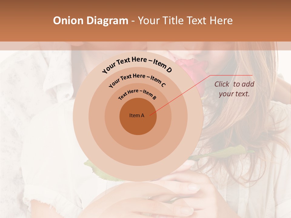 White Caucasian Pair PowerPoint Template