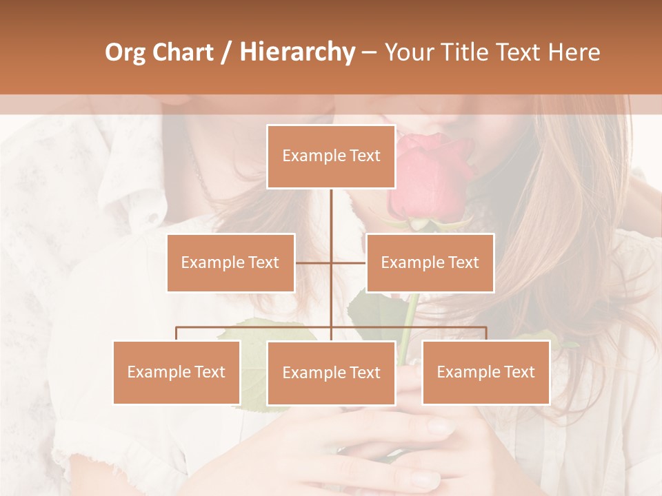 White Caucasian Pair PowerPoint Template