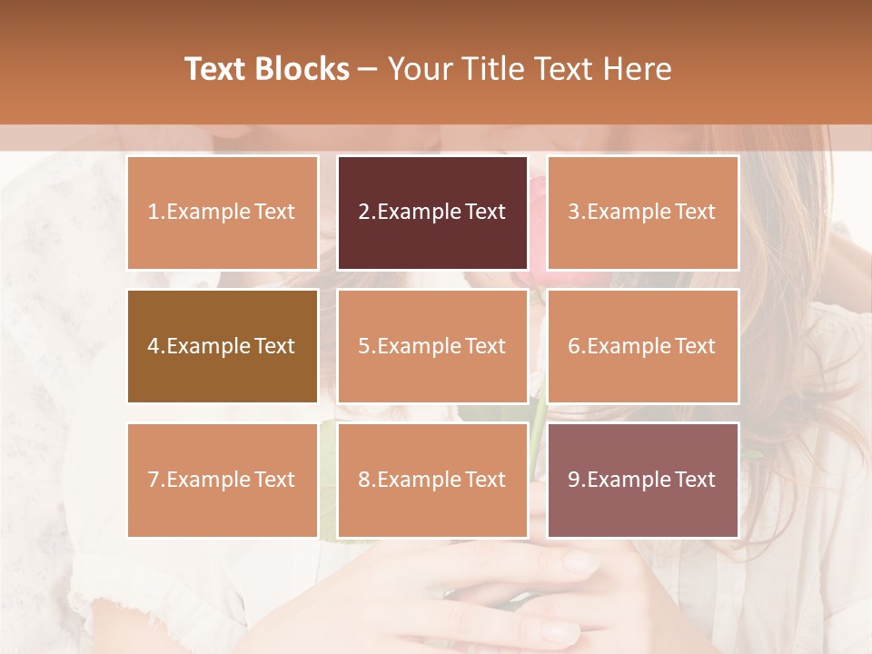 White Caucasian Pair PowerPoint Template