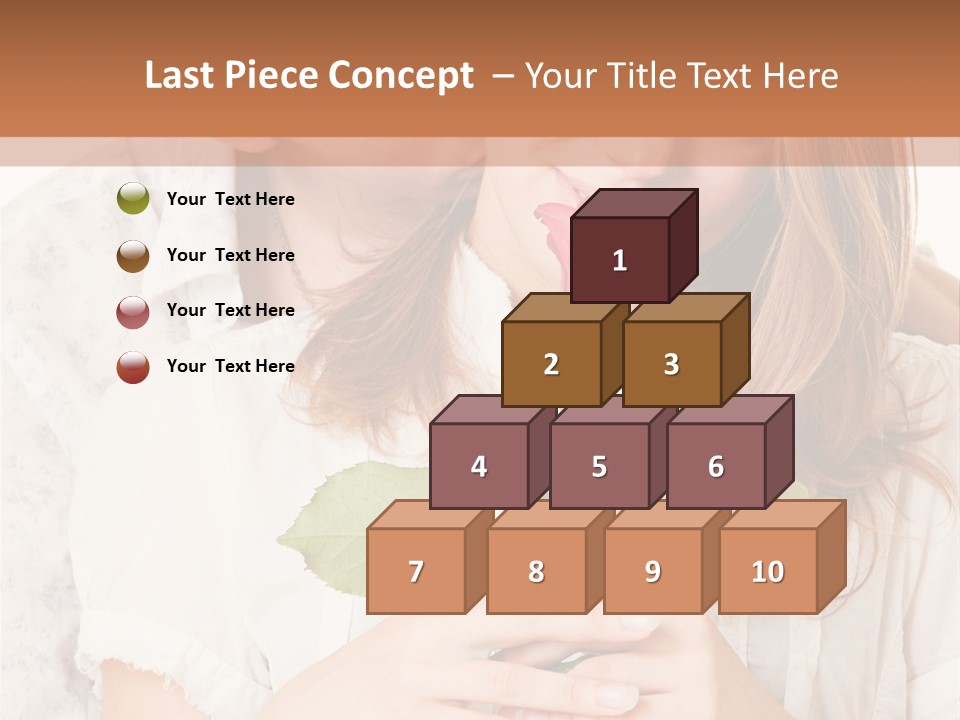 White Caucasian Pair PowerPoint Template