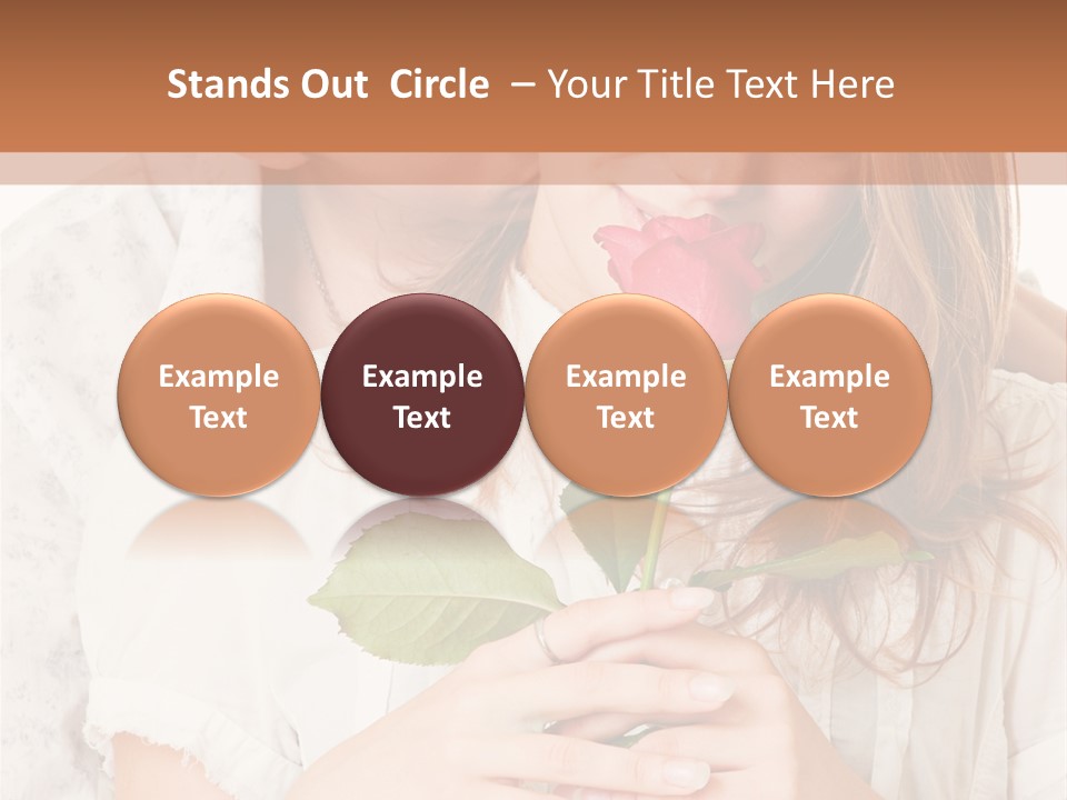 White Caucasian Pair PowerPoint Template