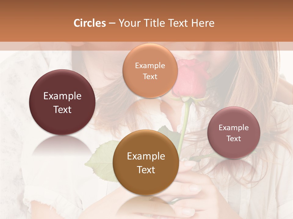 White Caucasian Pair PowerPoint Template