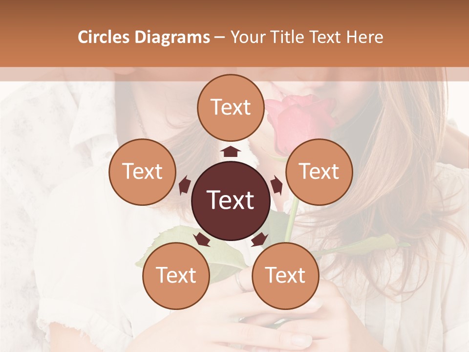 White Caucasian Pair PowerPoint Template