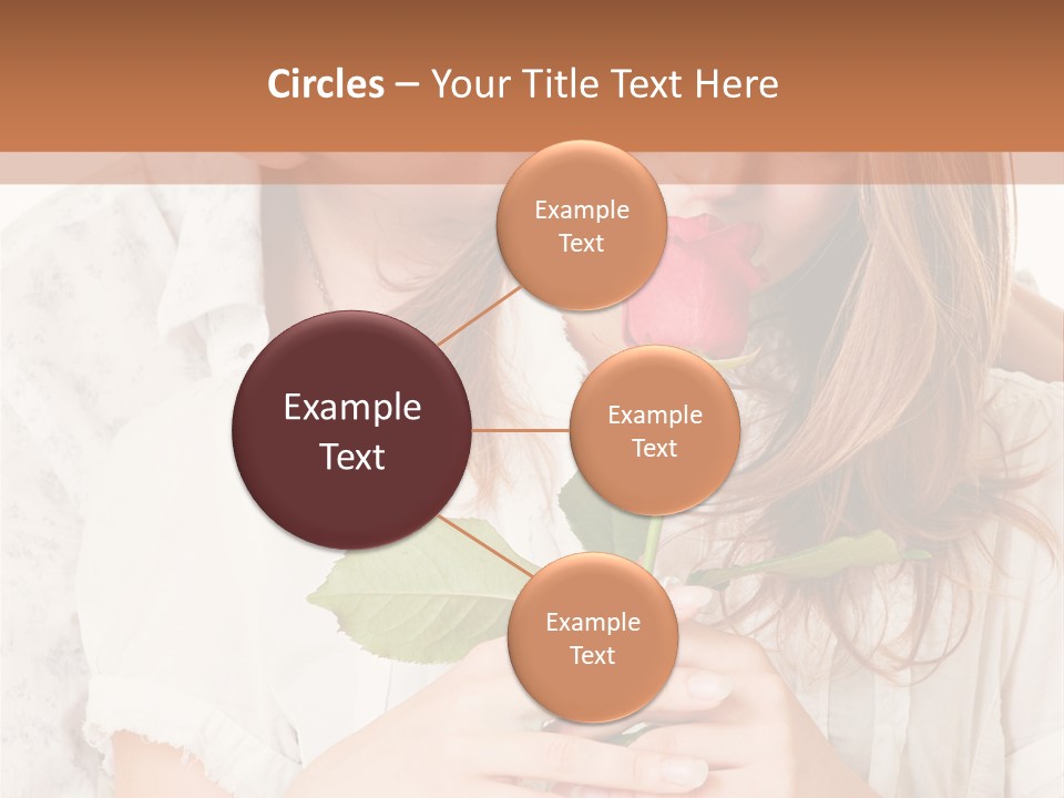 White Caucasian Pair PowerPoint Template