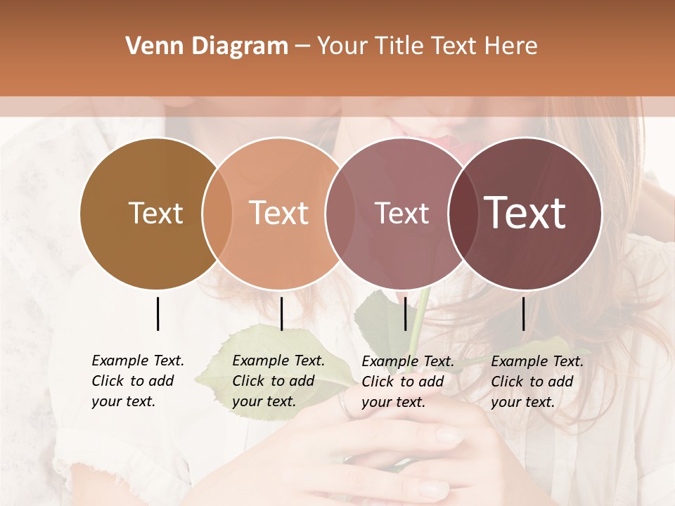 White Caucasian Pair PowerPoint Template