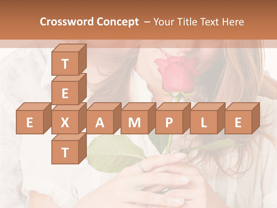 White Caucasian Pair PowerPoint Template