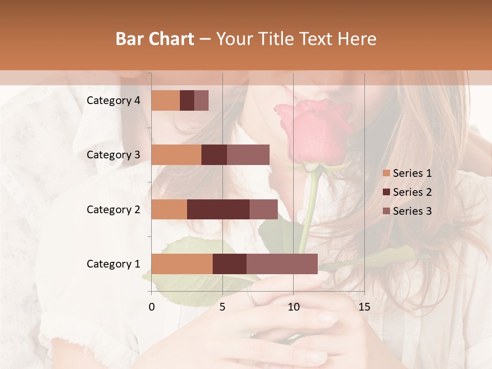 White Caucasian Pair PowerPoint Template
