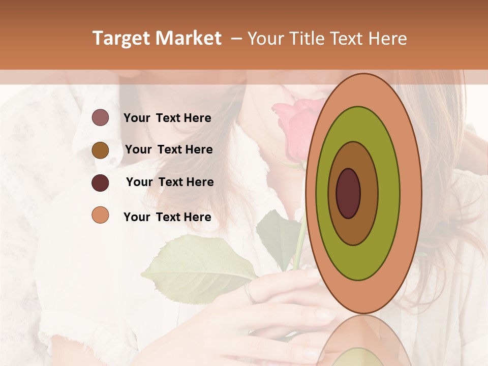 White Caucasian Pair PowerPoint Template