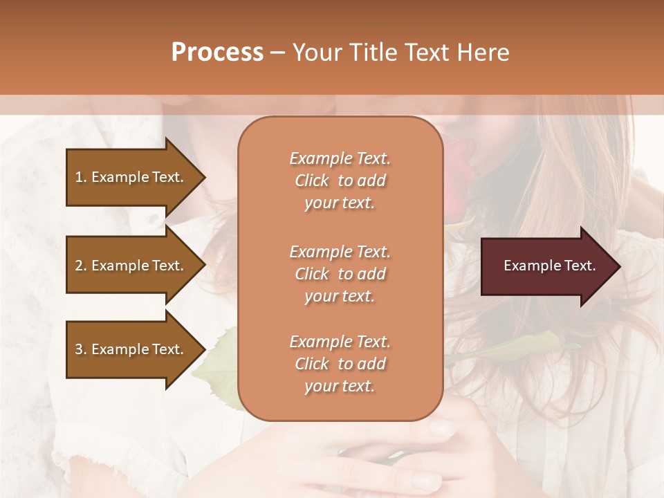 White Caucasian Pair PowerPoint Template