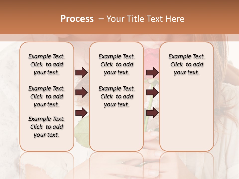 White Caucasian Pair PowerPoint Template