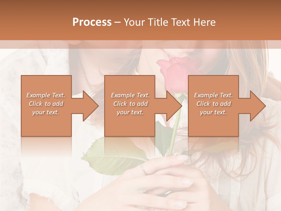 White Caucasian Pair PowerPoint Template