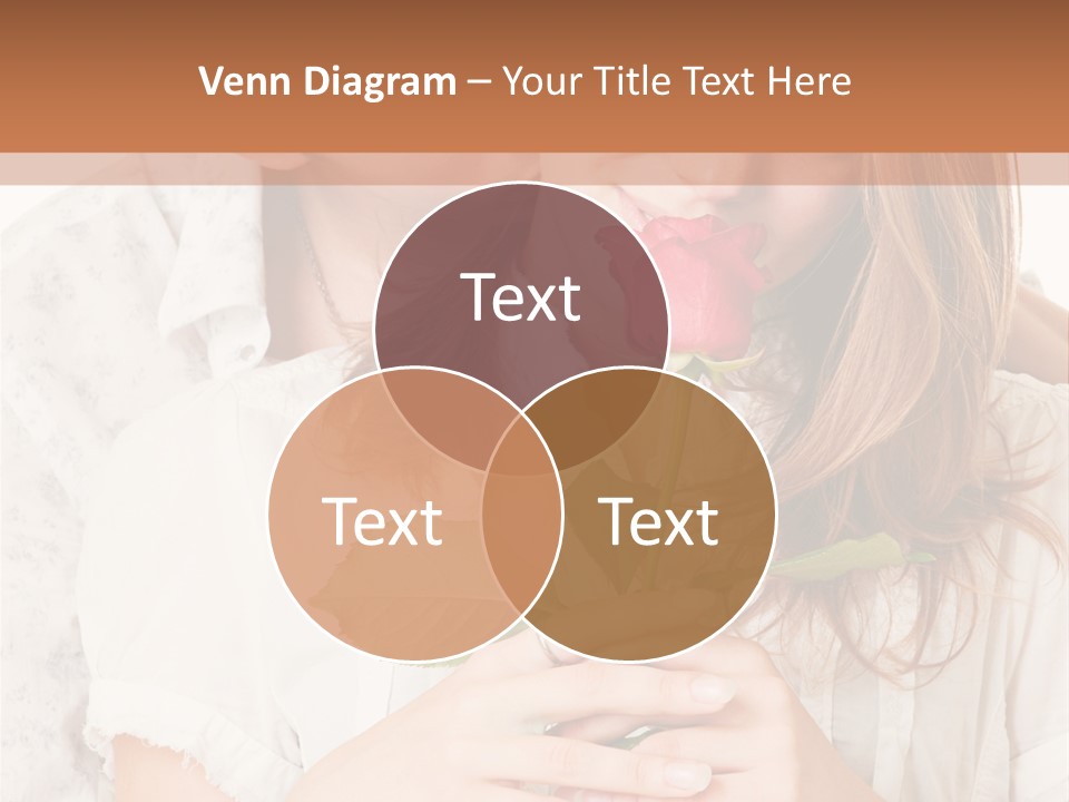 White Caucasian Pair PowerPoint Template