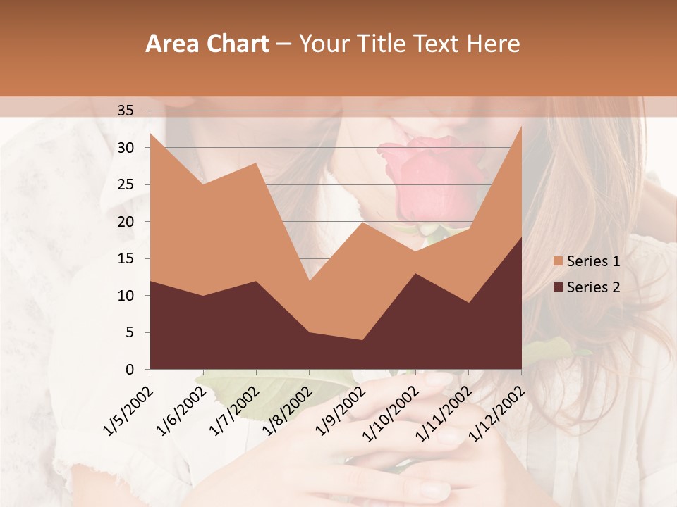 White Caucasian Pair PowerPoint Template