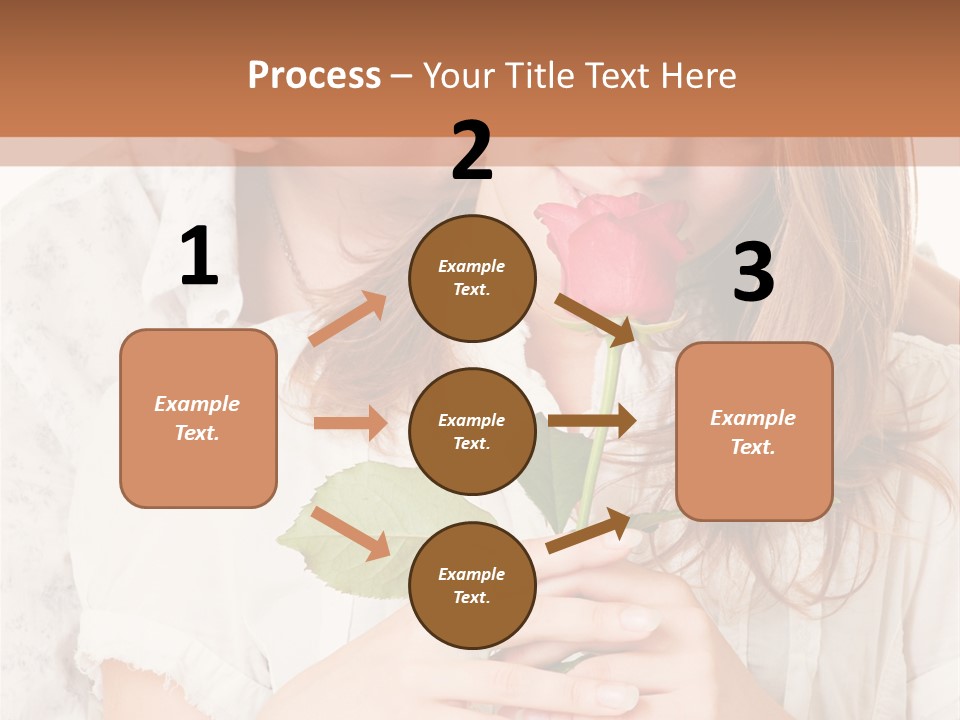 White Caucasian Pair PowerPoint Template