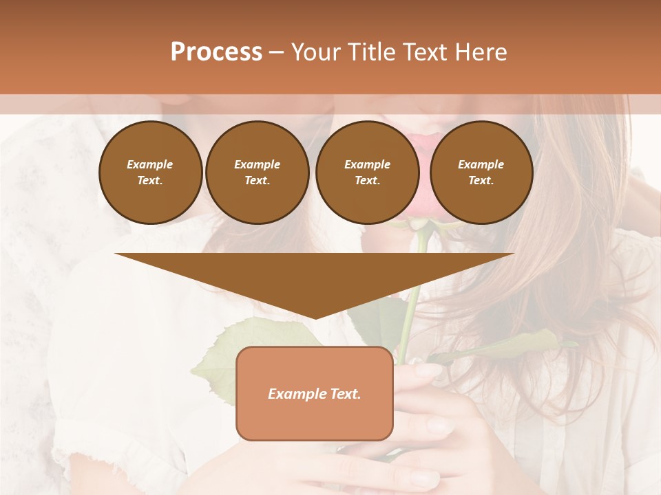 White Caucasian Pair PowerPoint Template