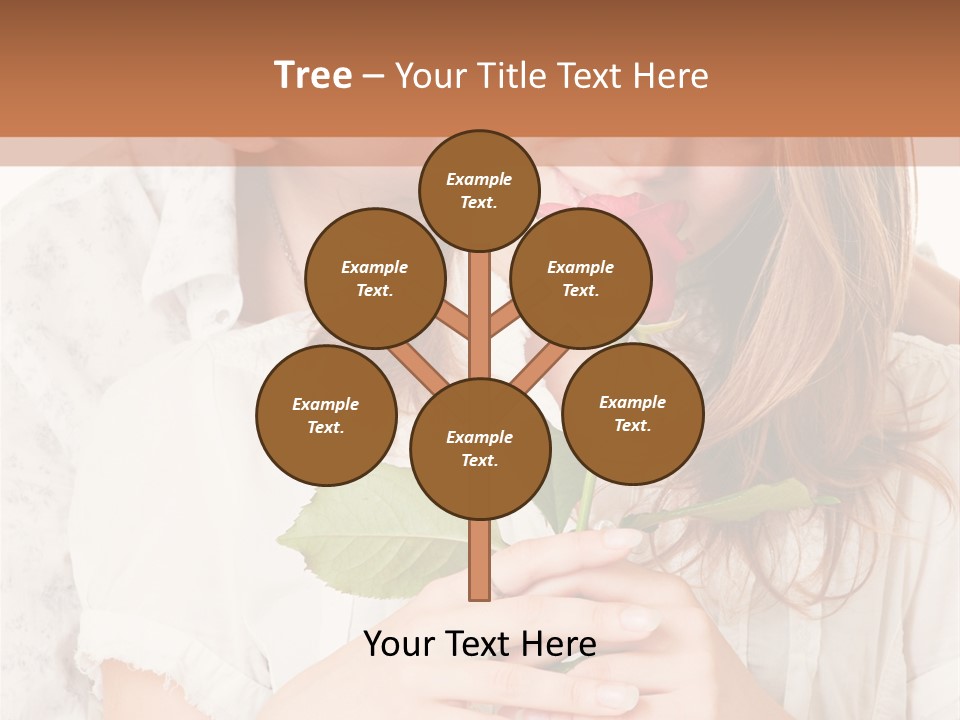 White Caucasian Pair PowerPoint Template