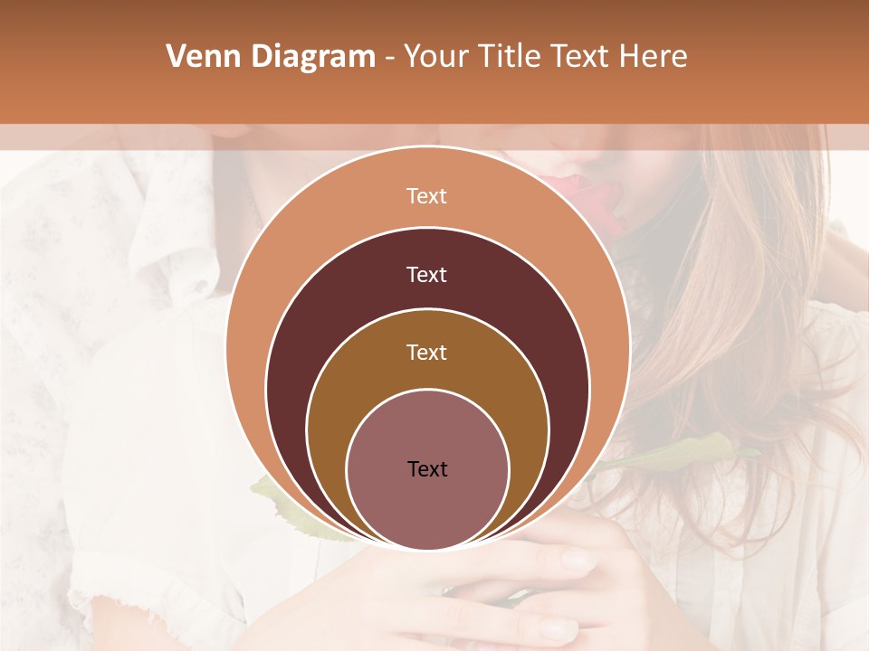 White Caucasian Pair PowerPoint Template