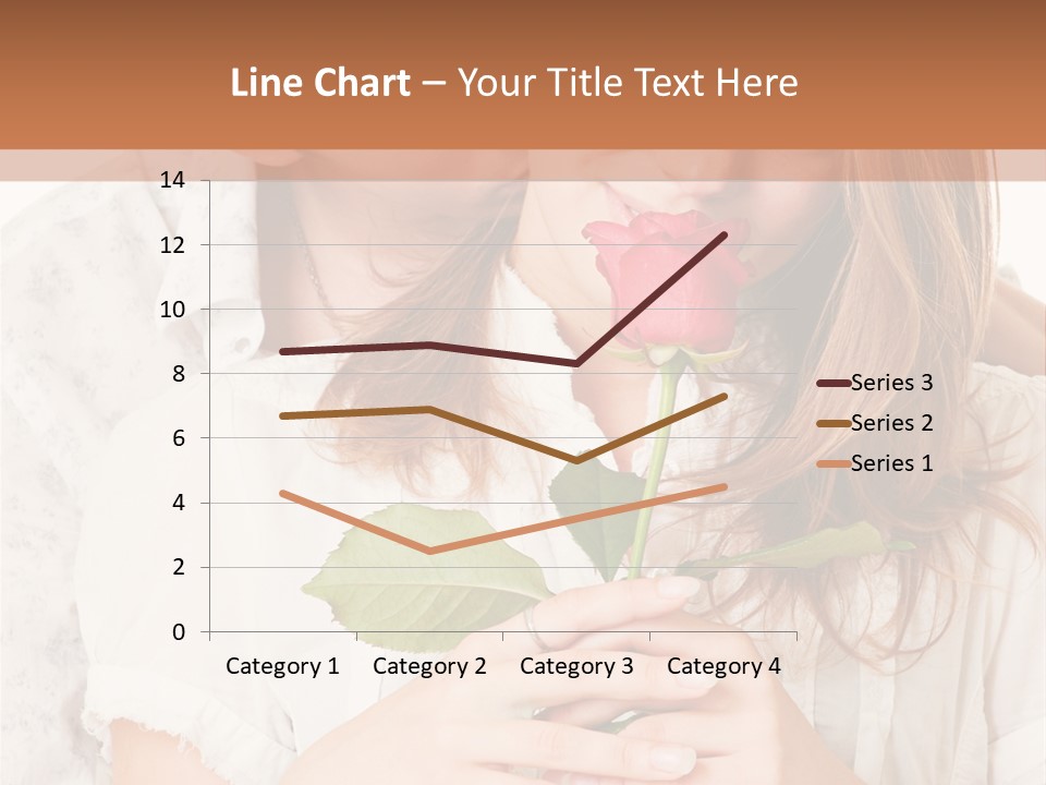 White Caucasian Pair PowerPoint Template