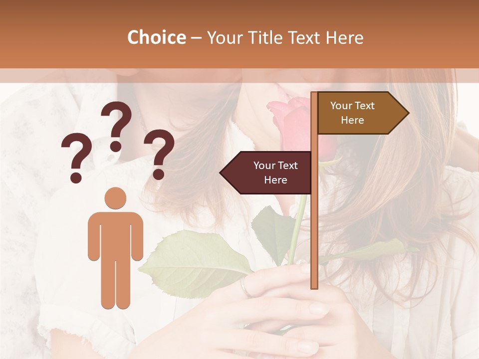 White Caucasian Pair PowerPoint Template