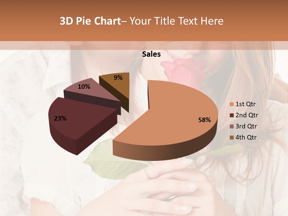 White Caucasian Pair PowerPoint Template