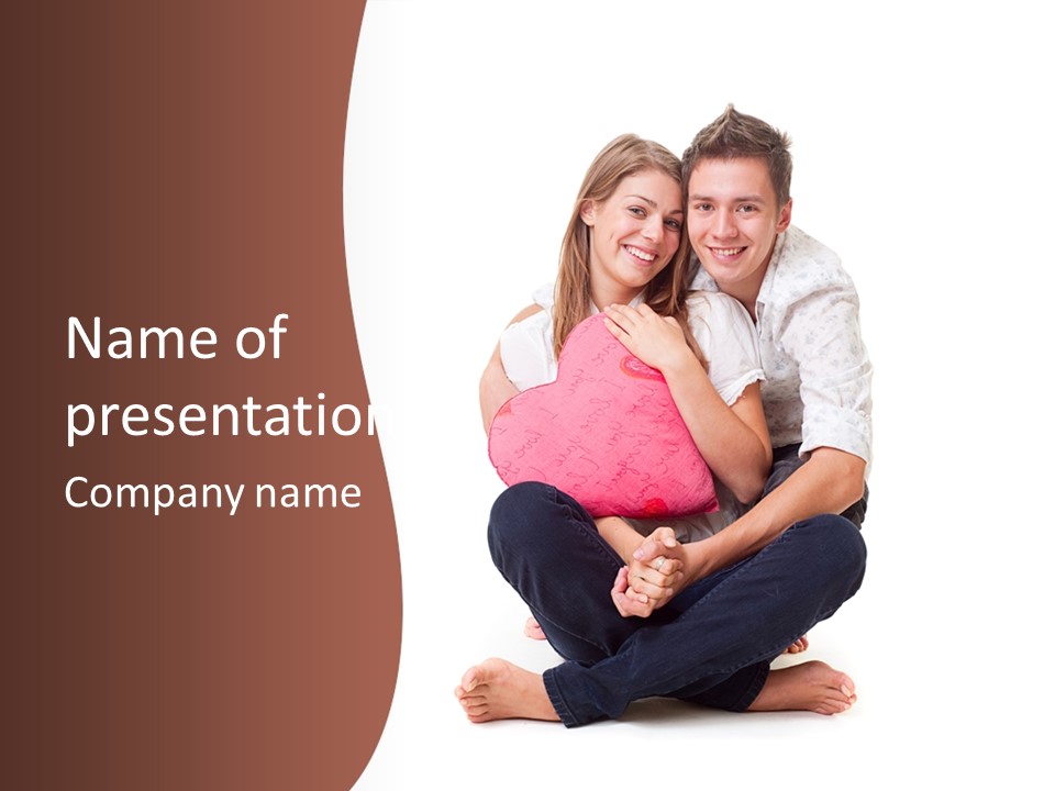 Boy Relationship Smiley PowerPoint Template