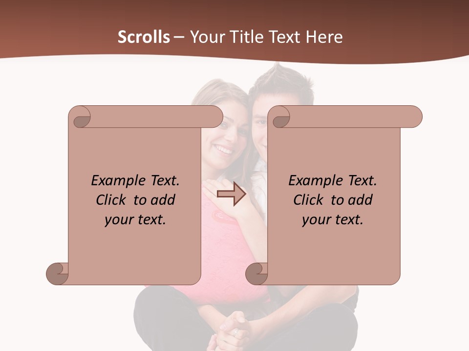 Boy Relationship Smiley PowerPoint Template