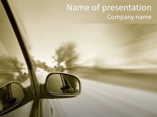 Driver Faster Futuristic PowerPoint Template