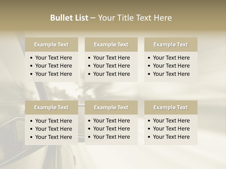Driver Faster Futuristic PowerPoint Template