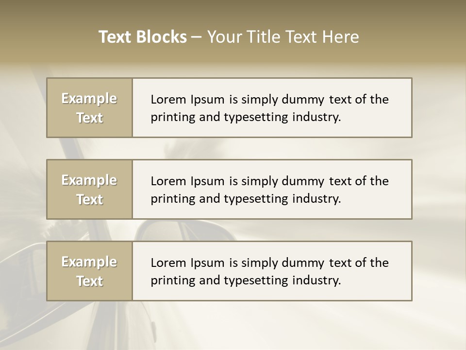 Driver Faster Futuristic PowerPoint Template