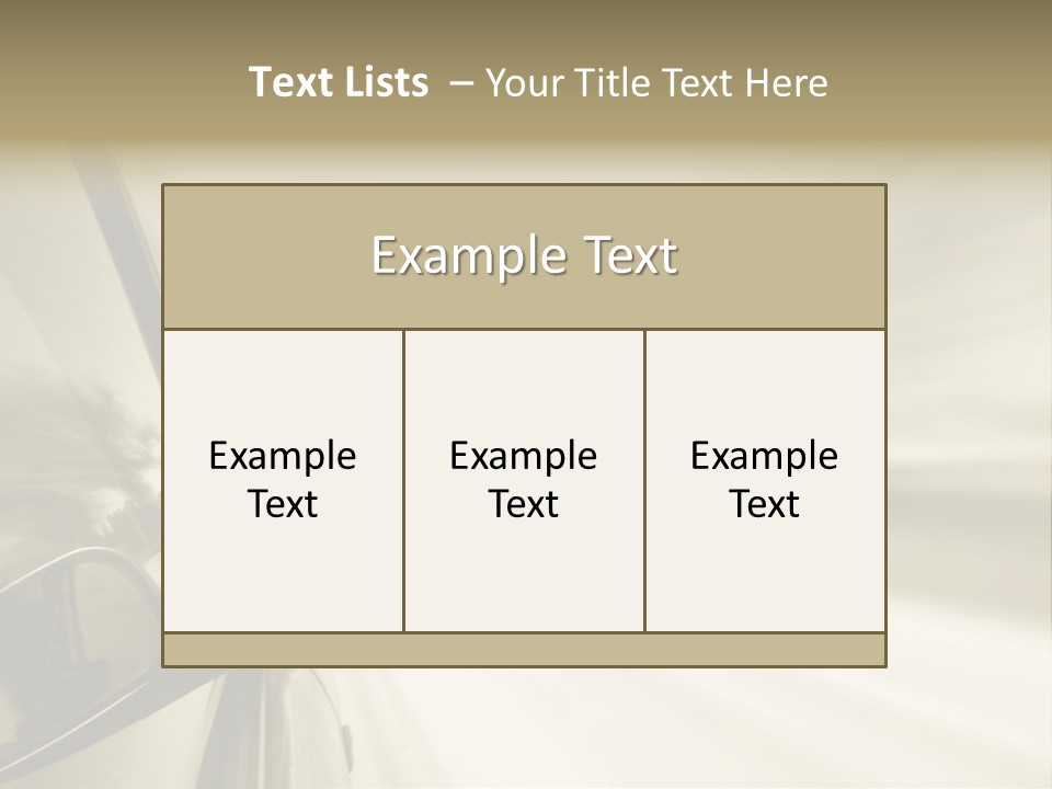 Driver Faster Futuristic PowerPoint Template