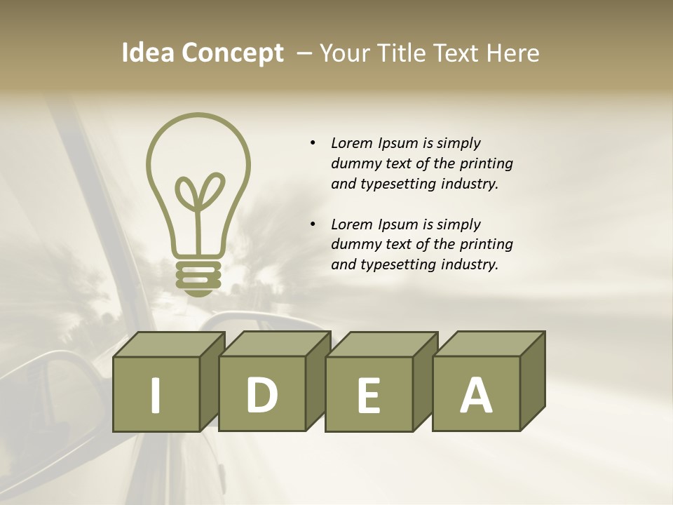 Driver Faster Futuristic PowerPoint Template