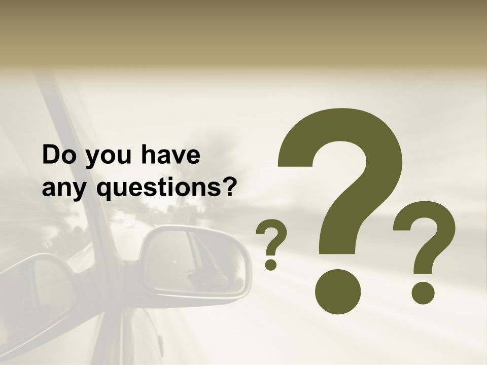 Driver Faster Futuristic PowerPoint Template