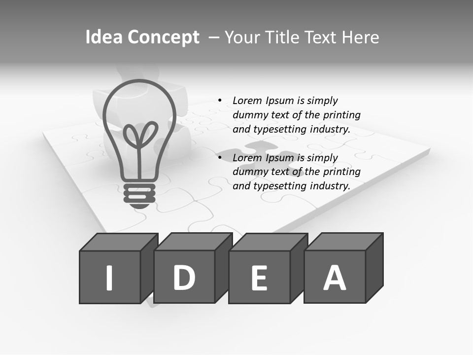 Problem Business Piece PowerPoint Template