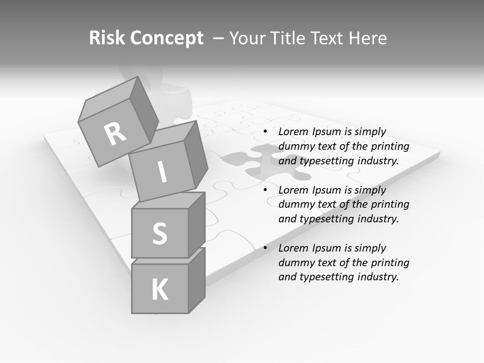 Problem Business Piece PowerPoint Template