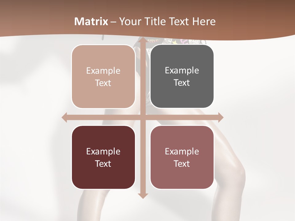 A Woman In High Heels Is Dancing On A White Background PowerPoint Template