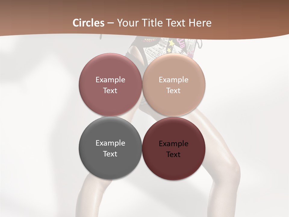 A Woman In High Heels Is Dancing On A White Background PowerPoint Template