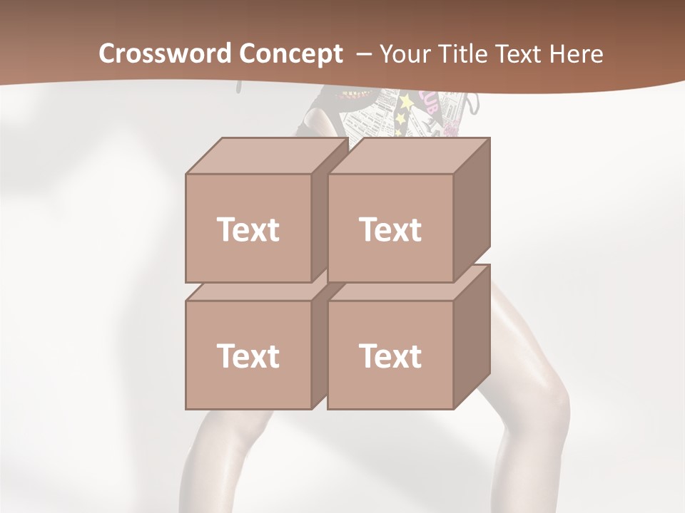 A Woman In High Heels Is Dancing On A White Background PowerPoint Template