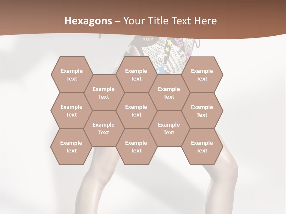 A Woman In High Heels Is Dancing On A White Background PowerPoint Template