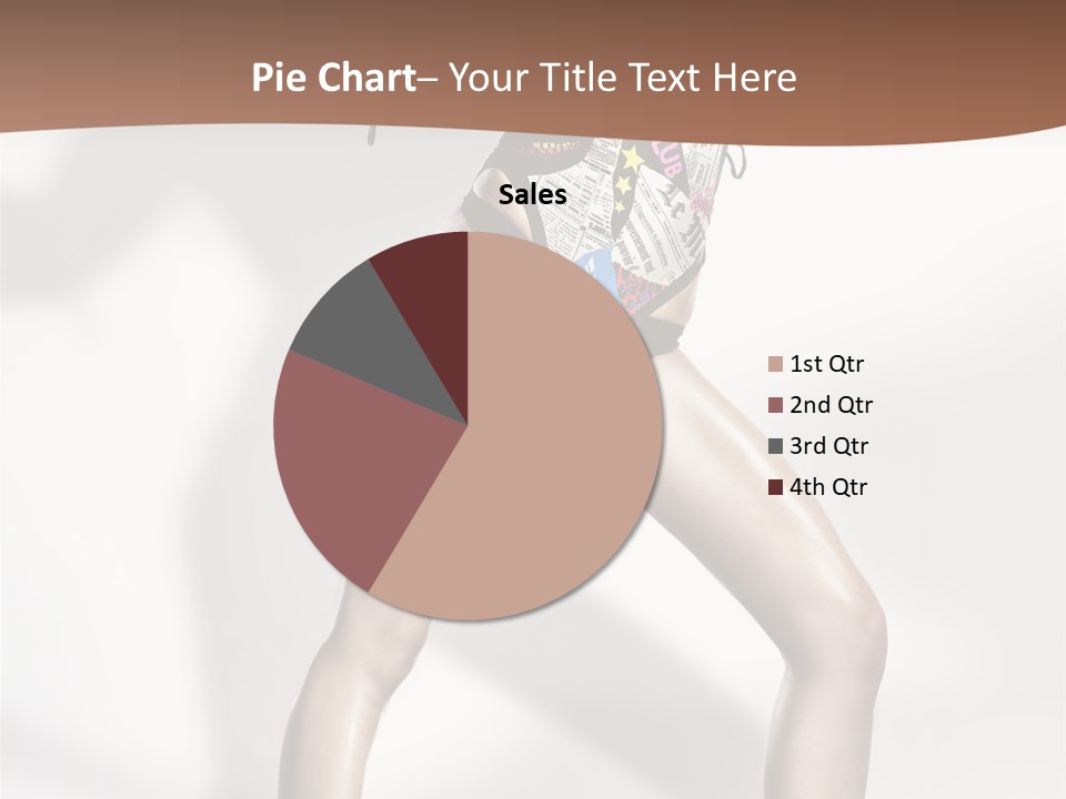 A Woman In High Heels Is Dancing On A White Background PowerPoint Template